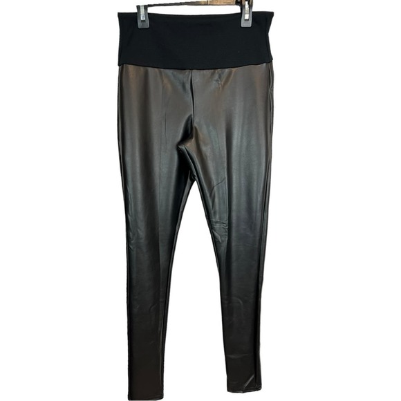 ASSETS by SPANX All Over Faux Leather Leggings Size Small - Picture 4 of 10